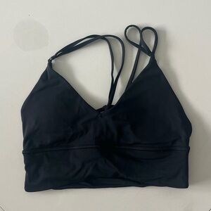 Lululemon black workout bra, lightly worn, size 4